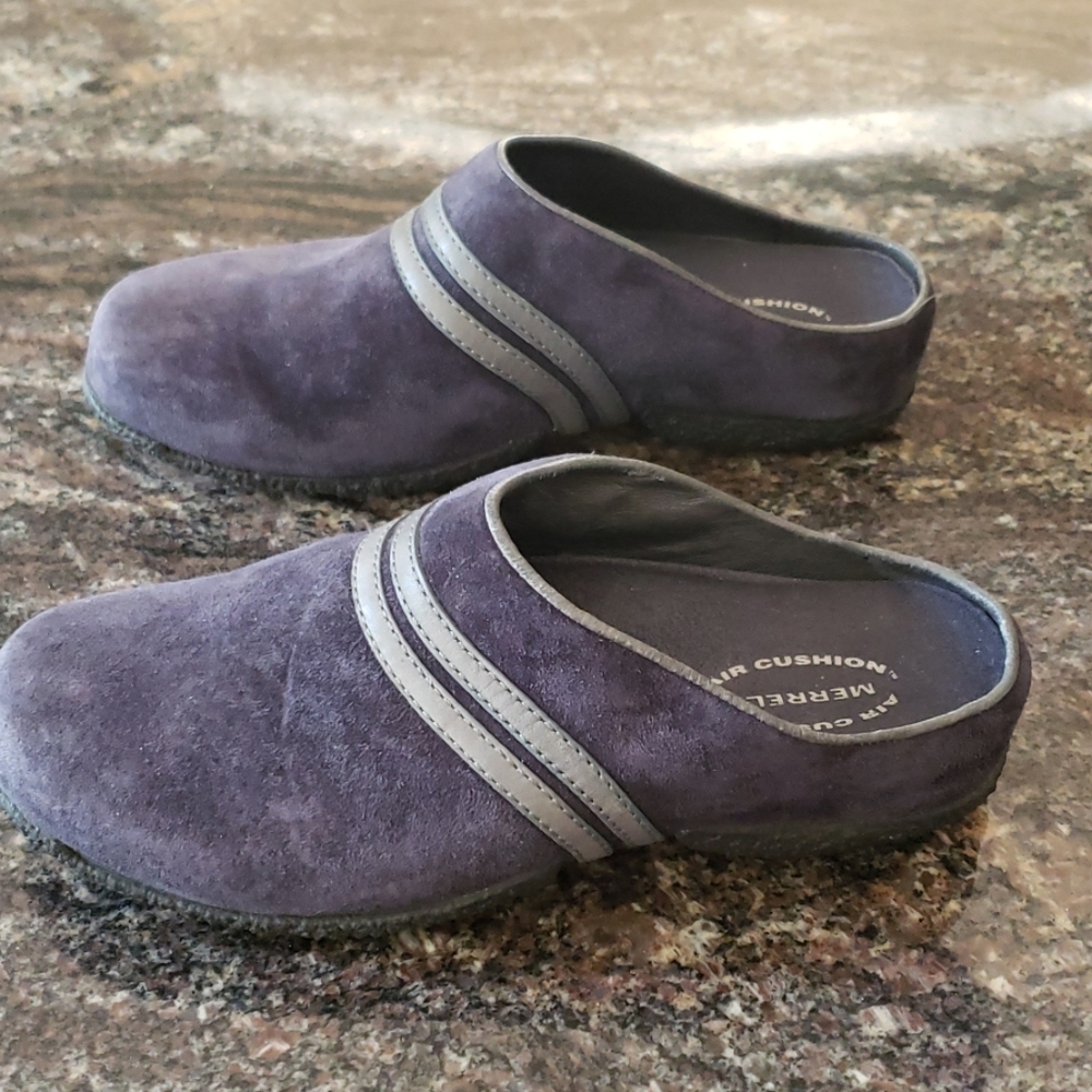 Merrell blue suede clogs - Picture 3 of 7